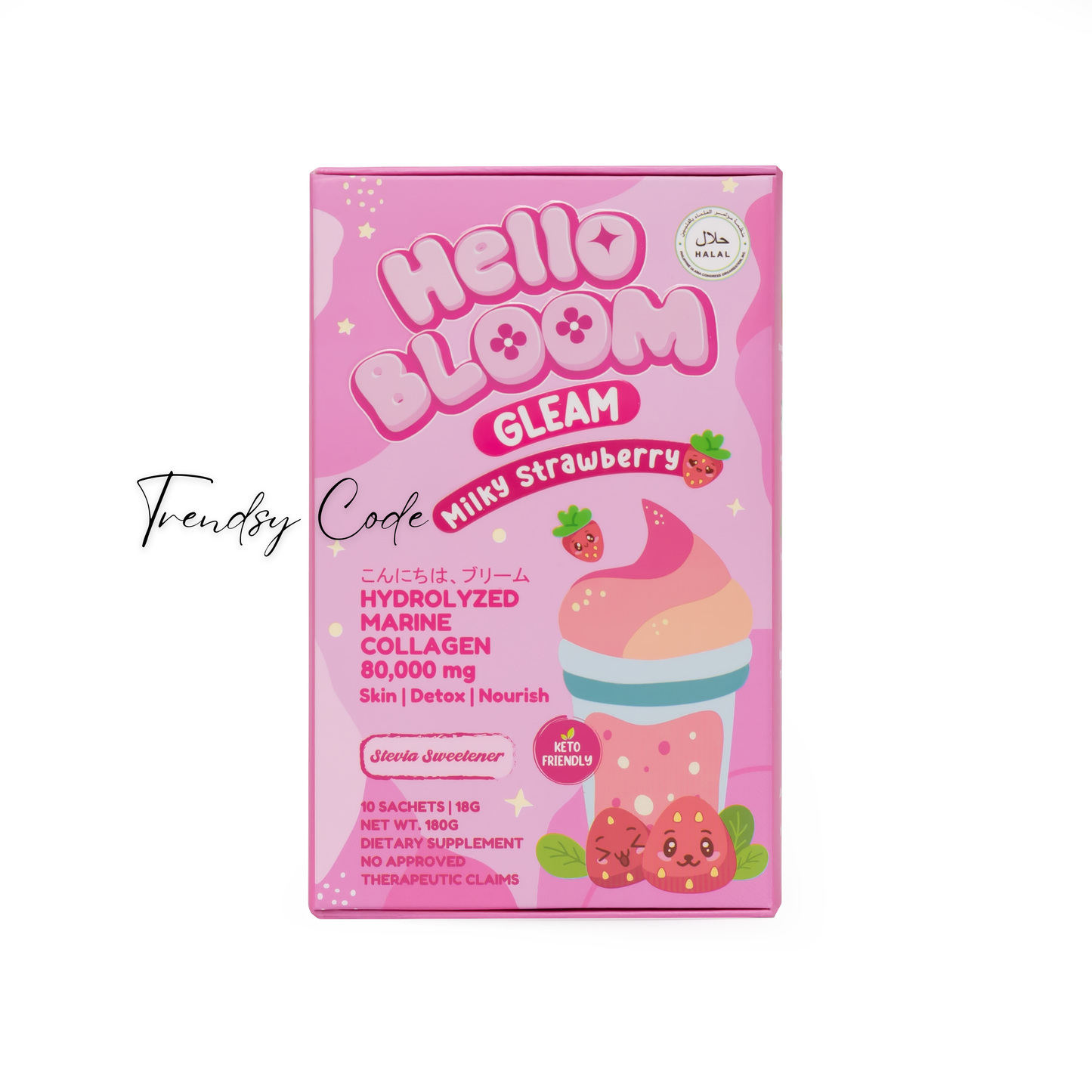 HELLO BLOOM "GLEAM" Milky Strawberry