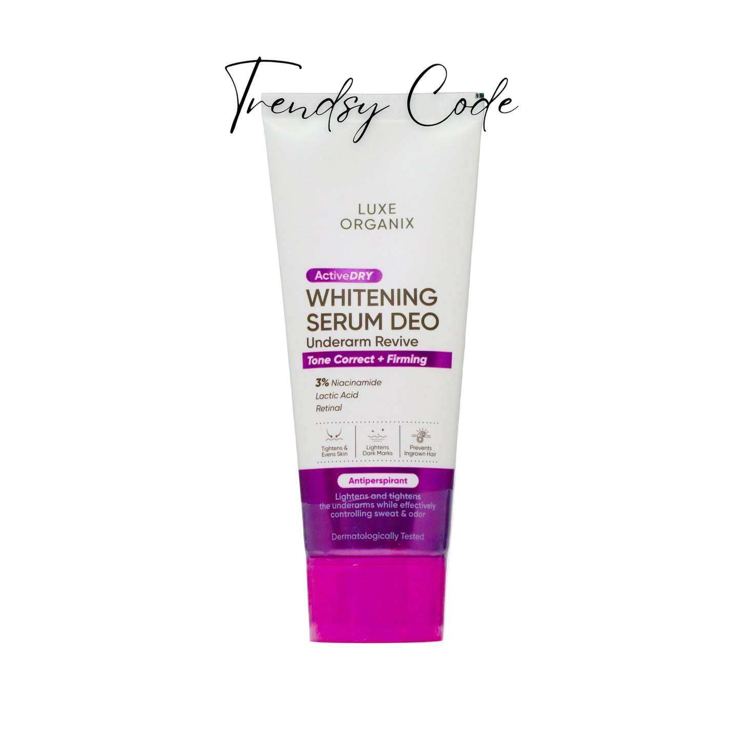 LUXE ORGANIX Whitening Serum Deo Tone Underarm Revive