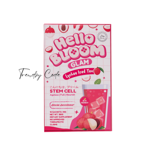 HELLO BLOOM “GLAM” Lychee Iced Tea