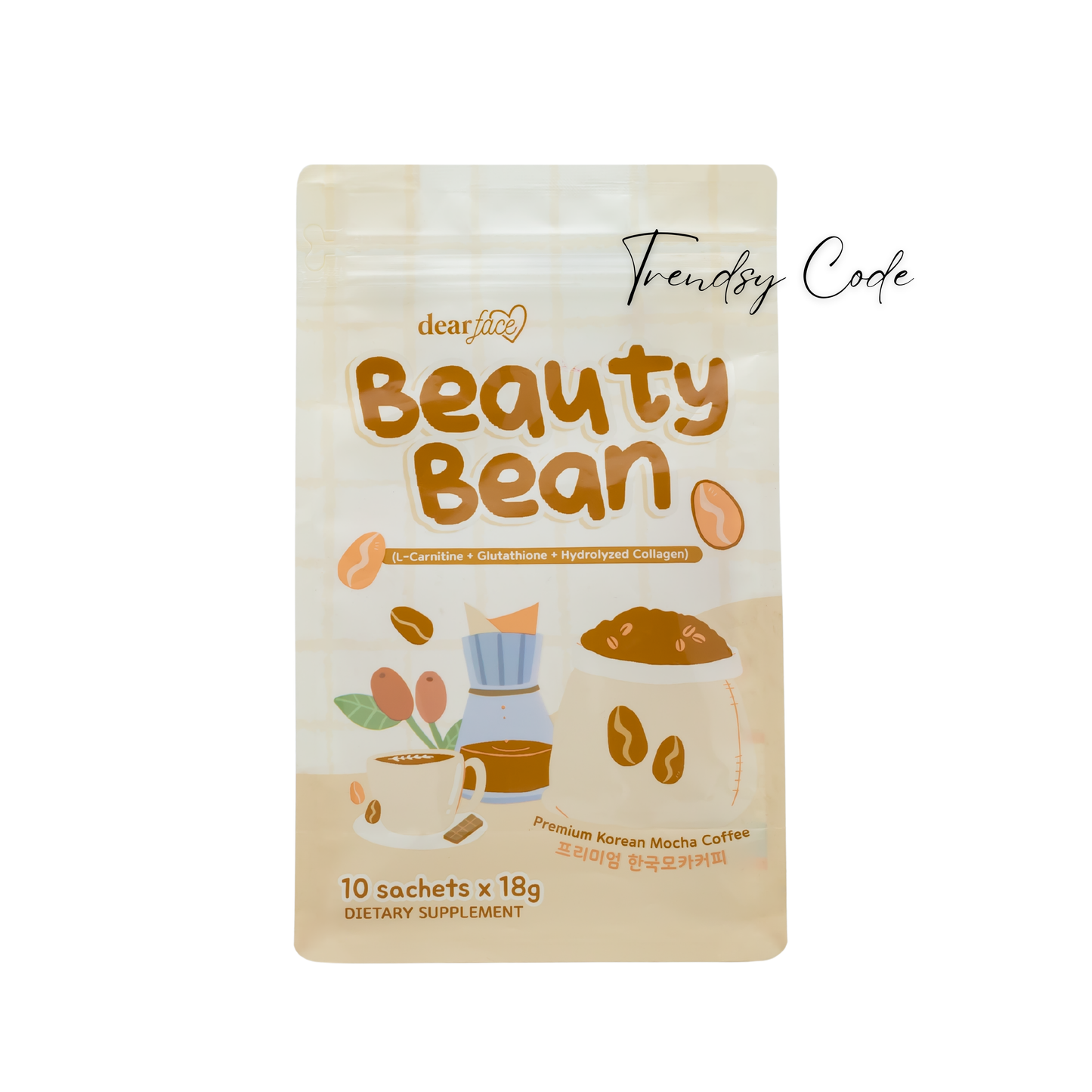 DEAR FACE Beauty Bean Premium Korean Mocha Coffee