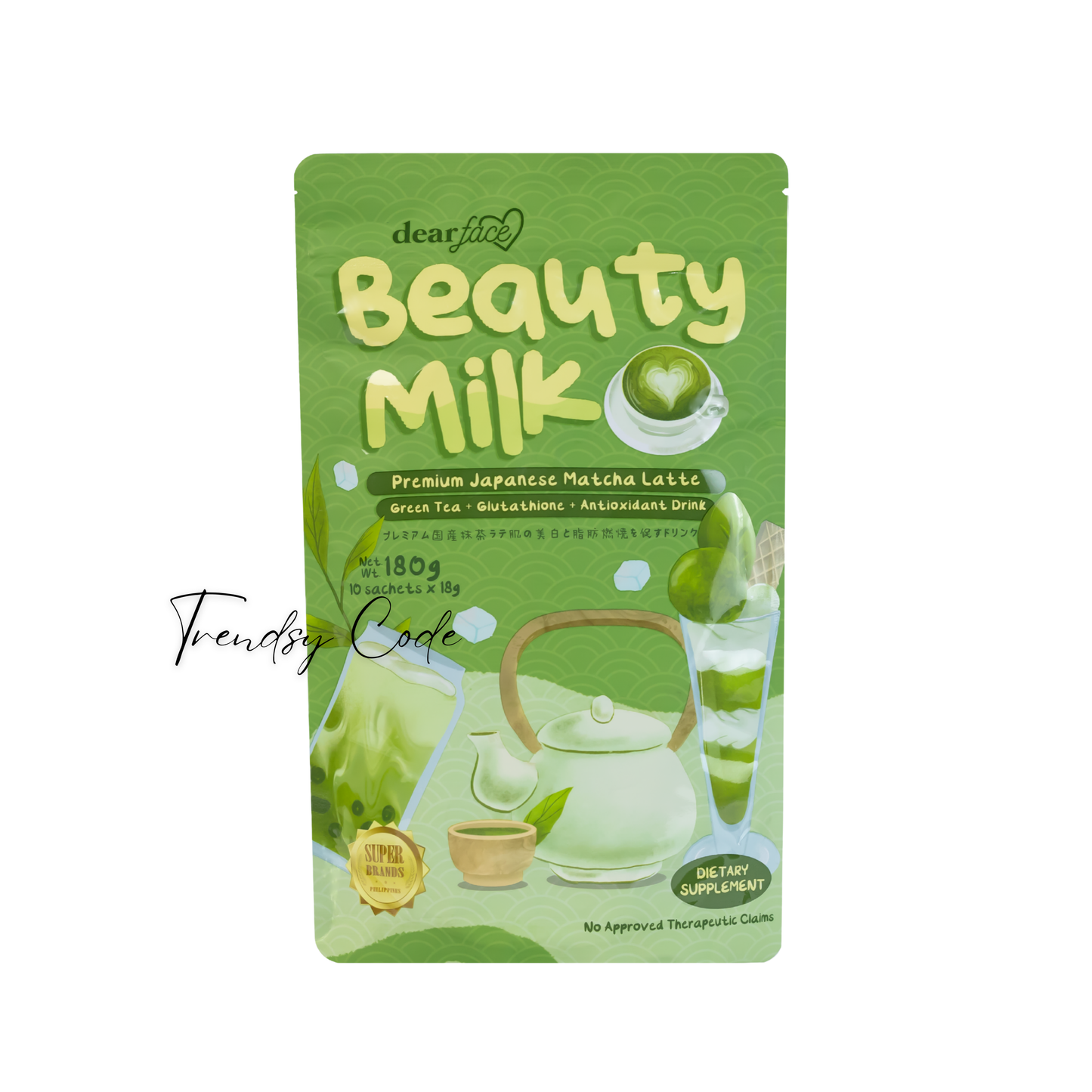 DEAR FACE Beauty Milk Premium Japanese Matcha Latte