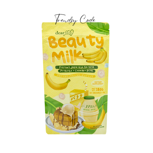 DEAR FACE Beauty Milk Premium Japanese Banana Probiotic + Collagen Drink