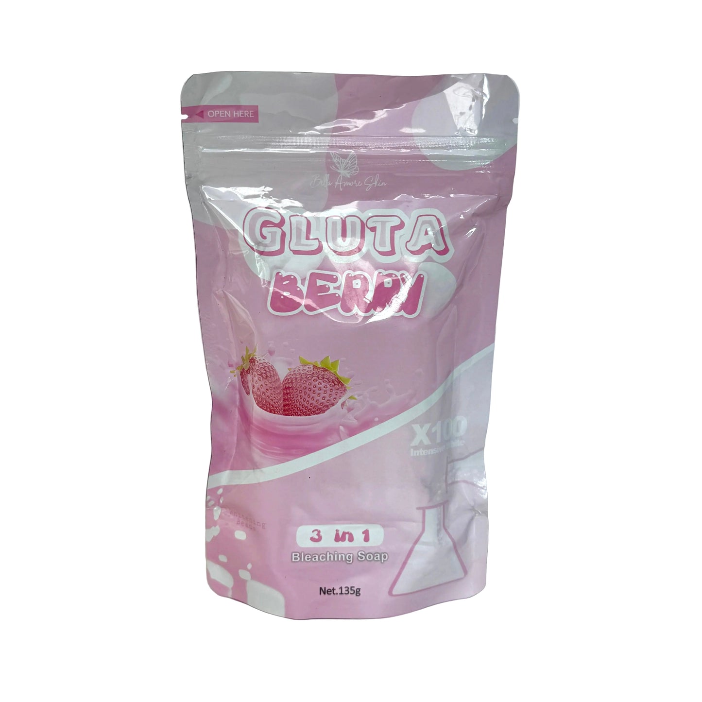 BELLA AMORE SKIN Gluta Berry 3 in 1 Bleaching Soap