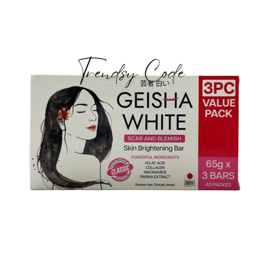 GEISHA WHITE Classic Soap 3 Bars/Pack