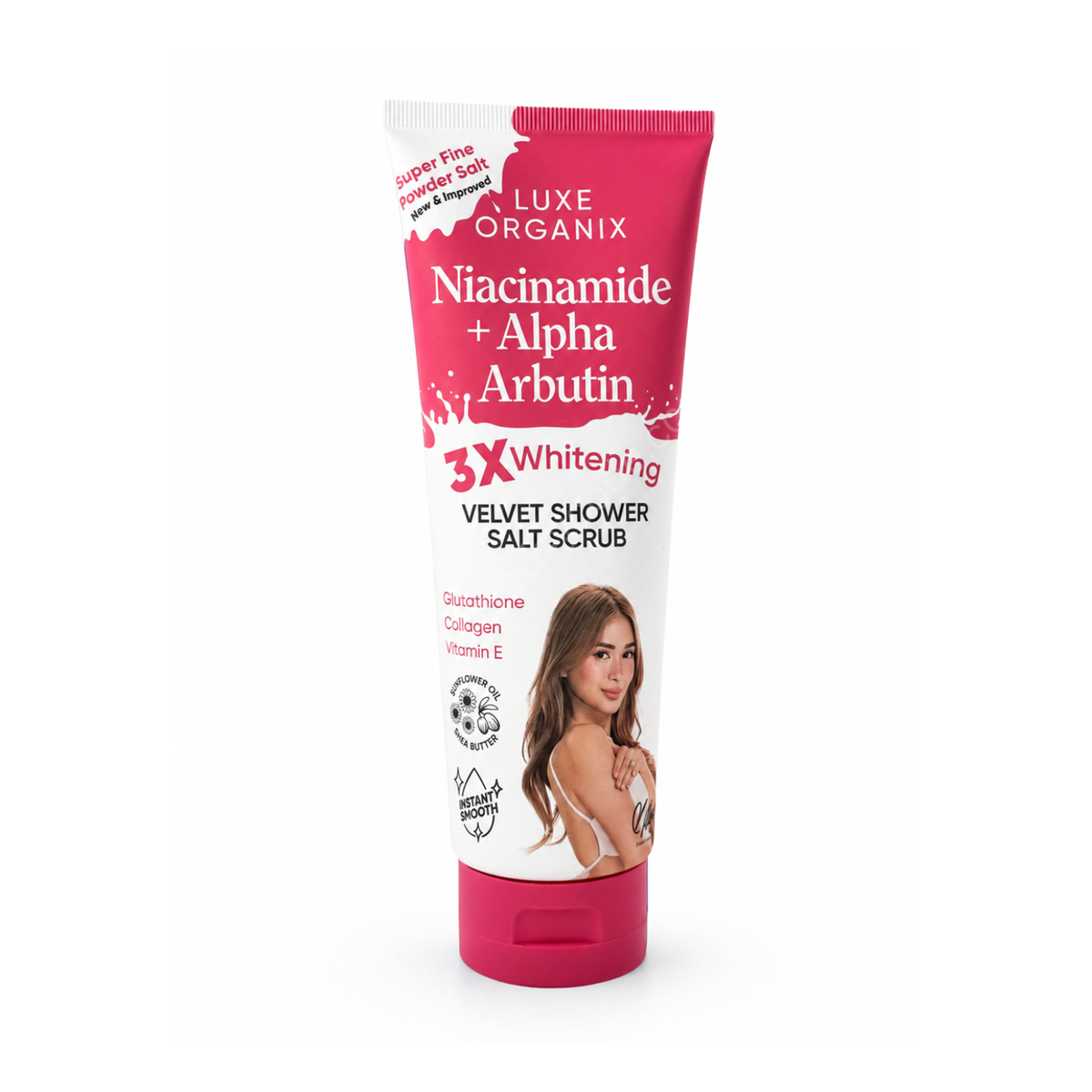 Luxe Organix Niacinamide + Alpha Arbutin Salt Scrub